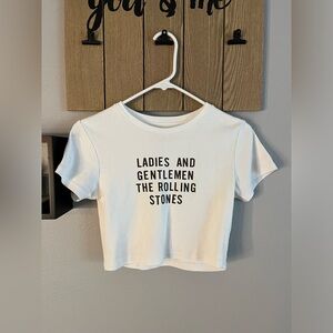 Rolling Stone crop tee